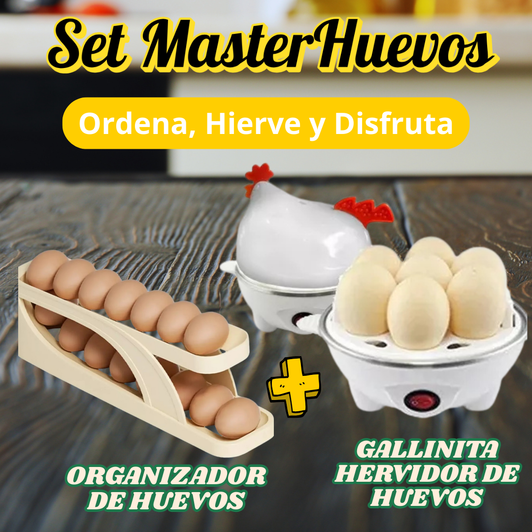 SET MASTERHUEVOS: ORGANIZADOR + HERVIDOR