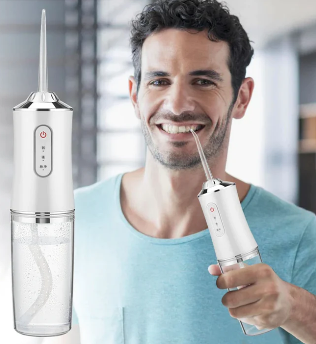 AquaDent™ - IRRIGADOR BUCAL ELÉCTRICO PORTÁTIL